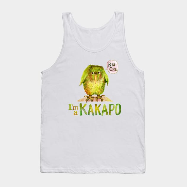 I'm a KAKAPO (caca-poo) Tank Top by dotsofpaint